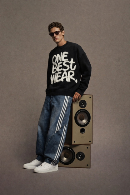 “STREET TAG” Statement Knit