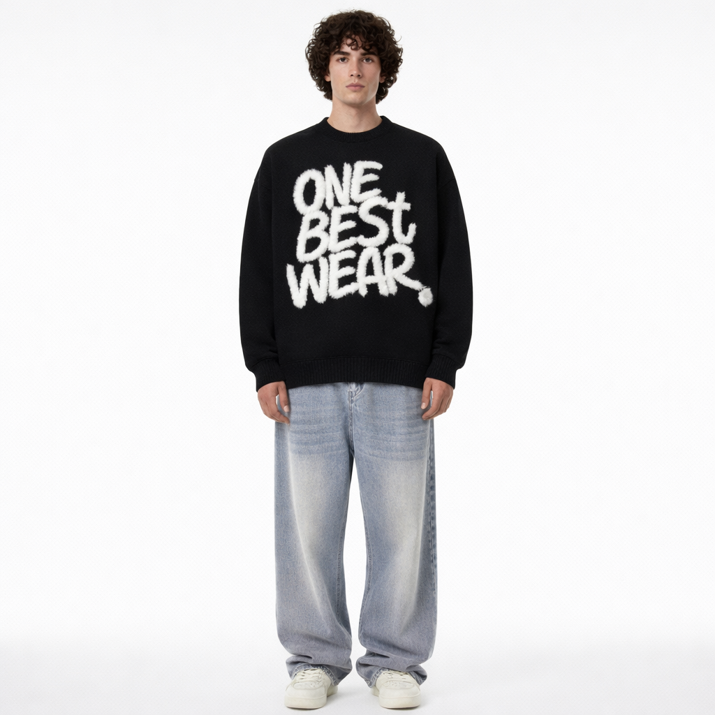 “STREET TAG” Statement Knit