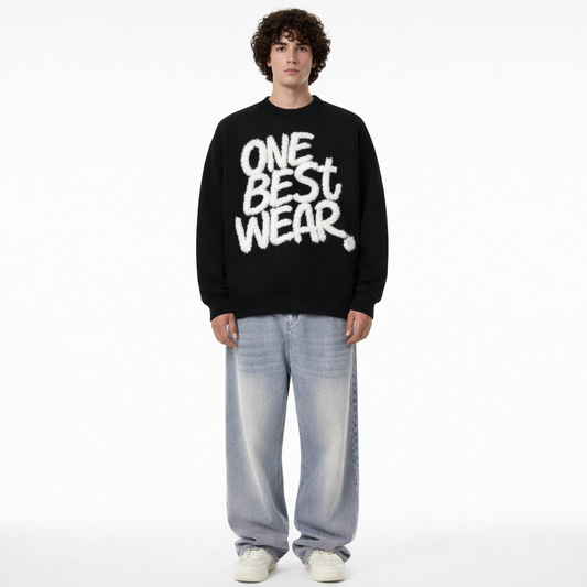 “STREET TAG” Statement Knit