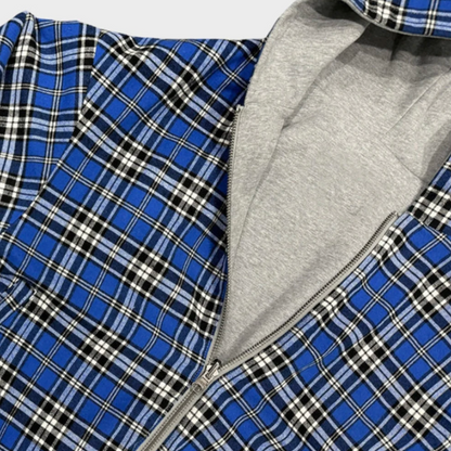Checkered Inside Out Zippup